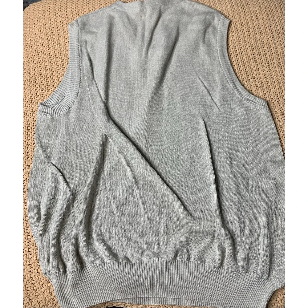 Mens XL Bobby Jones Collection Gray Pullover Sweater Vest Grandpa‎ Golf Preppy